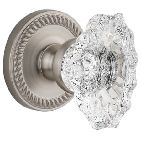 A large image of the Grandeur NEWBIA_SD_NA Satin Nickel