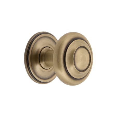 A large image of the Grandeur CIRC-BRASS-KNOB-GEO Vintage Brass