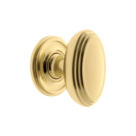 A large image of the Grandeur ANNE-BRASS-KNOB-GEO Polished Brass