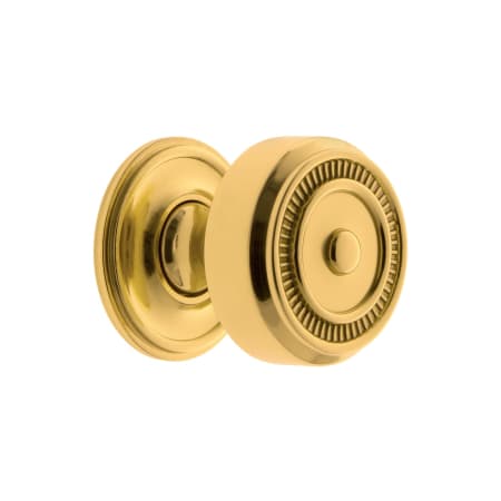 A large image of the Grandeur SOLE-BRASS-KNOB-GEO Lifetime Brass