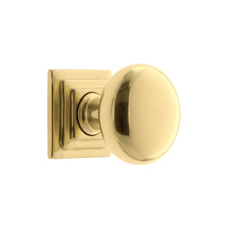 A large image of the Grandeur FIFT-BRASS-KNOB-CARR Polished Brass