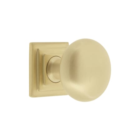 A large image of the Grandeur FIFT-BRASS-KNOB-CARR Satin Brass