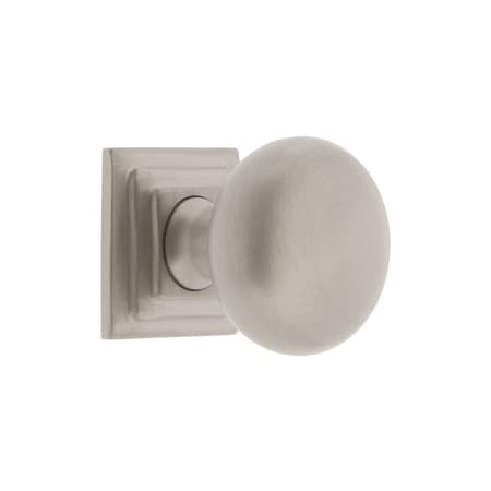 A large image of the Grandeur FIFT-BRASS-KNOB-CARR Satin Nickel