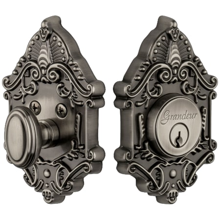 A large image of the Grandeur GVCGVC_SGLCYL_234 Antique Pewter