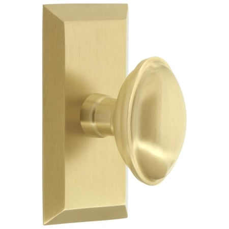 A large image of the Grandeur FAVEDN_SP_DD_NA_CS Satin Brass