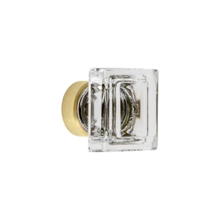 A large image of the Grandeur CARR-CRYS-KNOB Satin Brass