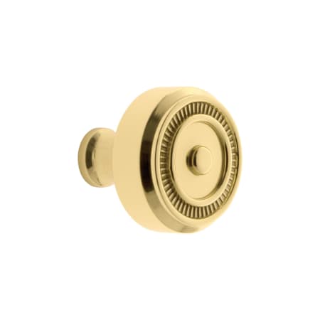 A large image of the Grandeur SOLE-BRASS-KNOB Polished Brass