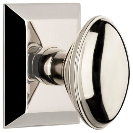 A large image of the Grandeur FSQEDN_DD_NA_CS Polished Nickel