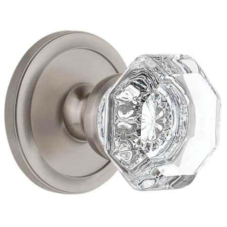 A large image of the Grandeur CIRCHM_DD_NA_CS Satin Nickel