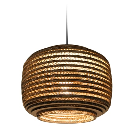 A large image of the Graypants Ausi 12 Natural Pendant Brown