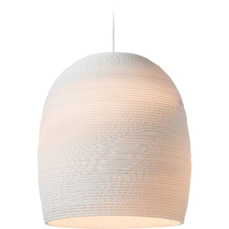 A large image of the Graypants Bell 16 White Pendant White