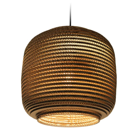 A large image of the Graypants Ausi 14 Natural Pendant Brown