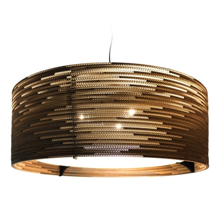 Graypants Gp 153 Ul Brown 3 Light 36 Wide Pendant A Large Image Of The Graypants Drum 36 Natural Pendant Brown