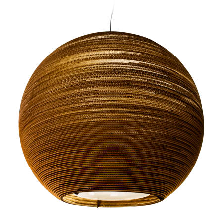 A large image of the Graypants Sun 48 Natural Pendant Brown