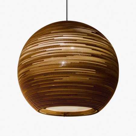 A large image of the Graypants Sun 32 Natural Pendant Brown