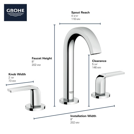 A large image of the Grohe 20 597 Alternate View