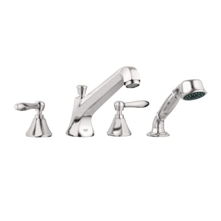 A large image of the Grohe 25 077 Brushed Nickel