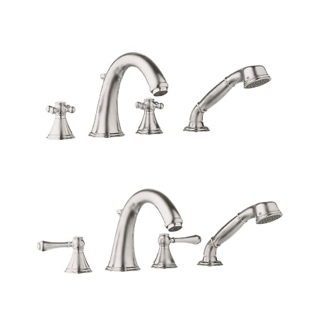 A large image of the Grohe 25 506 Brushed Nickel
