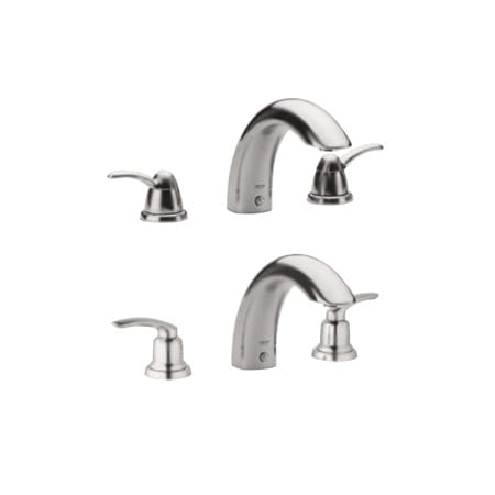 A large image of the Grohe 25 596 Brushed Nickel
