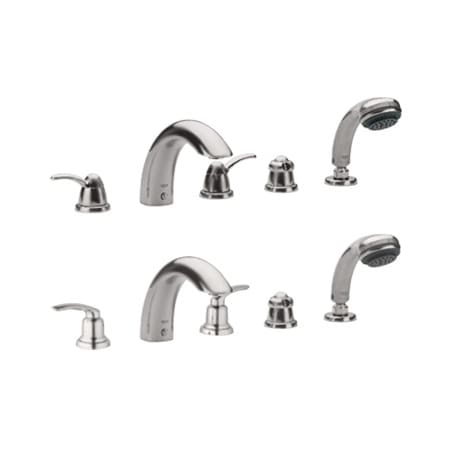 A large image of the Grohe 25 597 Brushed Nickel