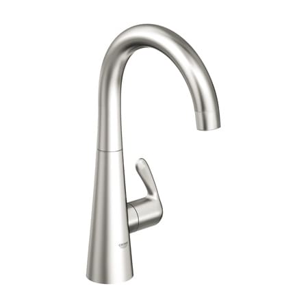 A large image of the Grohe 30 026 E Stainless Steel