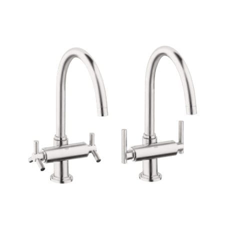 A large image of the Grohe 31 001 Brushed Nickel