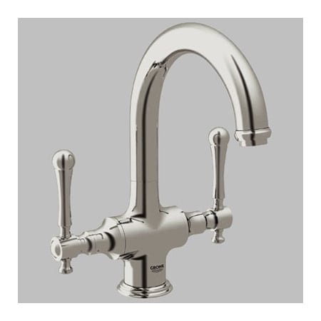 A large image of the Grohe 31 055 E Brushed Nickel