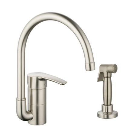 A large image of the Grohe 33 980 E Brushed Nickel