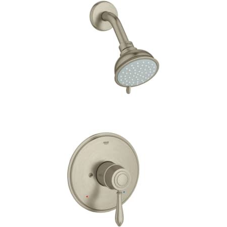 A large image of the Grohe 35 046 Brushed Nickel