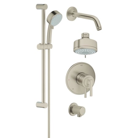 A large image of the Grohe 35 055 1 Brushed Nickel