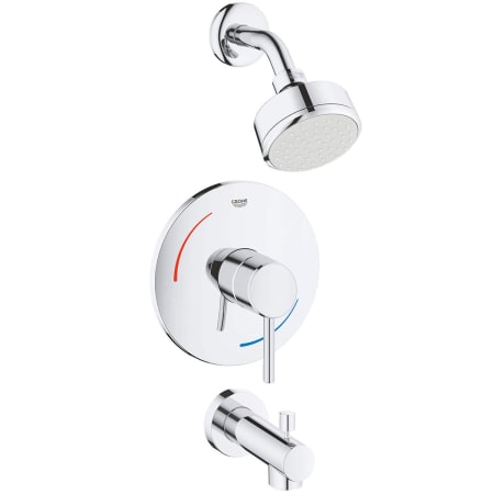 A large image of the Grohe 35 073 A Starlight Chrome