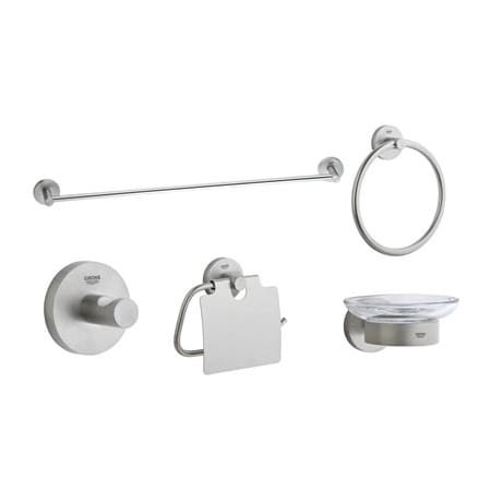 A large image of the Grohe 40 344 Brushed Nickel