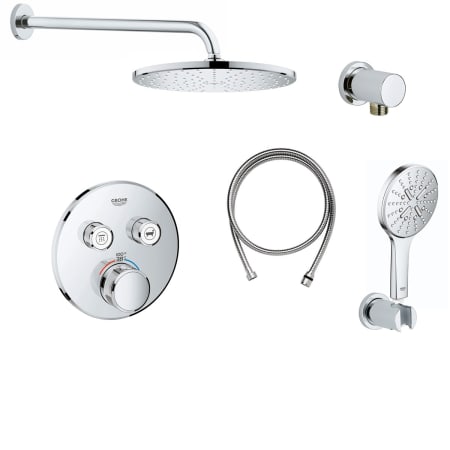 A large image of the Grohe GSS-Grohtherm-CIR-21 Starlight Chrome