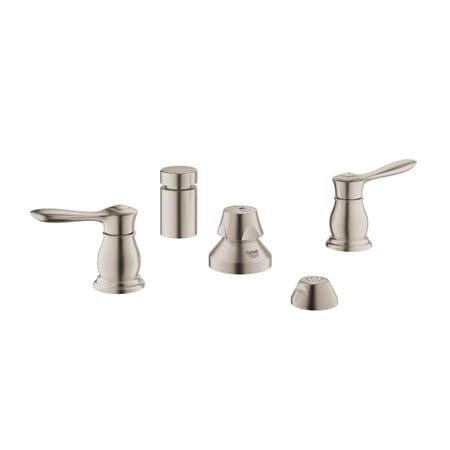 A large image of the Grohe 24 033 Brushed Nickel