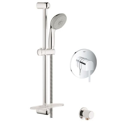 A large image of the Grohe GSS-Europlus-SPB-02 Starlight Chrome