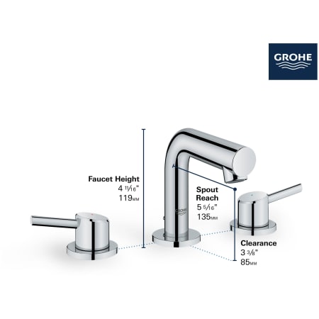 A large image of the Grohe 20 572 Alternate Image