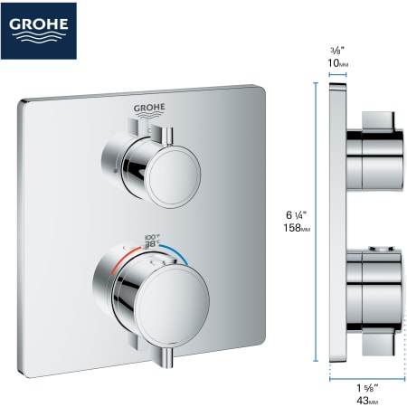 A large image of the Grohe 24 110 Alternate Image