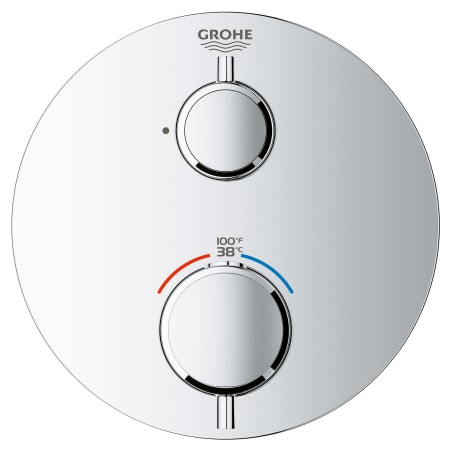 A large image of the Grohe 24 107 Starlight Chrome