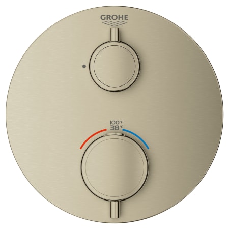 A large image of the Grohe 24 107 Brushed Nickel