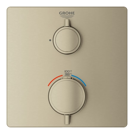 A large image of the Grohe 24 110 Brushed Nickel