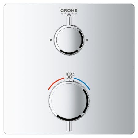 A large image of the Grohe 24 111 Starlight Chrome