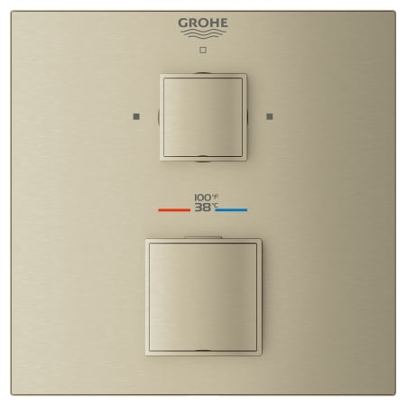 A large image of the Grohe 24 158 Brushed Nickel