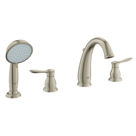 A large image of the Grohe 25 153 1 Brushed Nickel