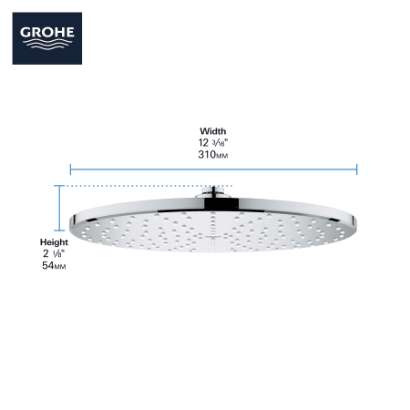 Grohe 26569en0 Brushed Nickel Rainshower Mono 1 75 Gpm