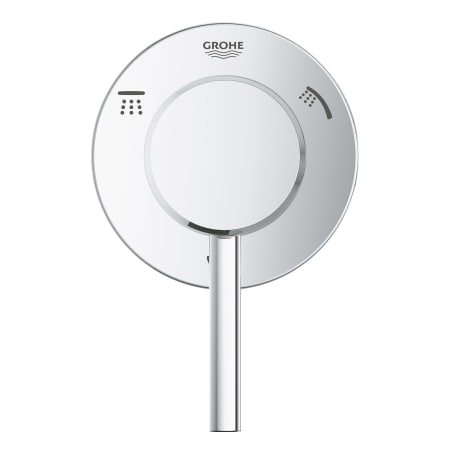 A large image of the Grohe 29 106 Grohe-29 106-Grohe diverter trim, handle down