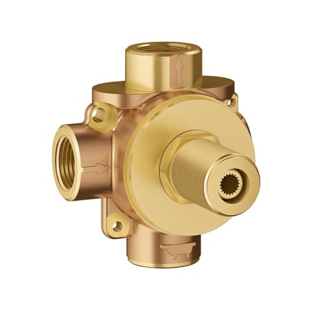 A large image of the Grohe 29 902 Grohe-29 902-Close up valve view