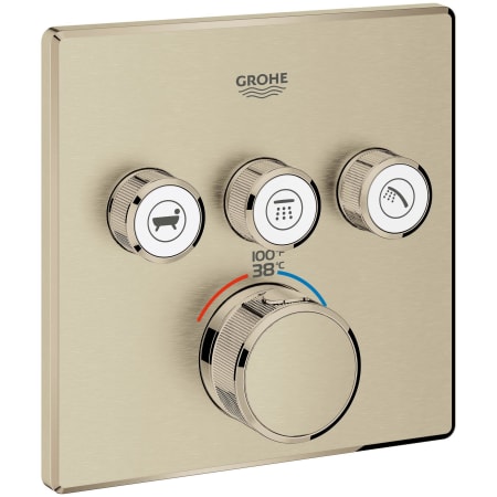 A large image of the Grohe 29 142 Brushed Nickel