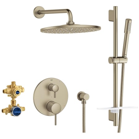 A large image of the Grohe 29 430 Brushed Nickel