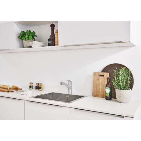 A large image of the Grohe 30 306 Grohe-30 306-Grohe Kitchen Sink In Use