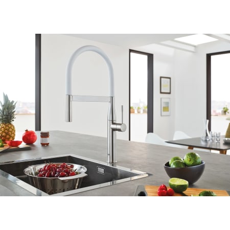 A large image of the Grohe 30 295 COLOR Chrome/Marble